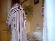 My sister’s friend pees and fixes her hair in our bathroom
