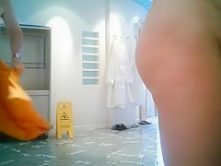 Naked bodies on hidden camera at spa