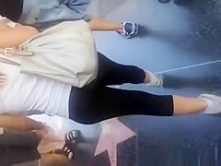 Nice ass and see through leggings