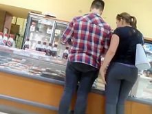 Nice asses women at local supermarket