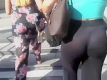 See through tight black pants