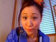 Shizuku Morino naughty Asian milf in kimono gets facial