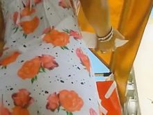 short flower dress and thong
