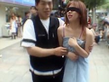 Subtitled extreme Japanese public exposure blindfold prank