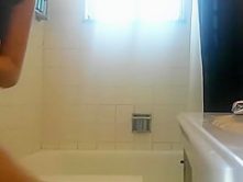 Teen caught in bathroom peeing before taking shower