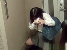 Teenage japanese babes pissing