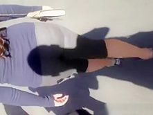 Tight see through sports pants ass