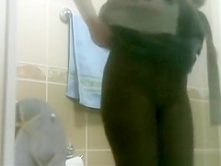 Turkish wife spied in bathroom pissing