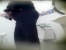 Two mature women and one hot girl peeing