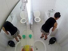 Voyeur hidden cam girl shower Porn toilet