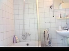 Wife caught on bathroom spy cam