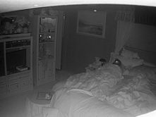 Amateur Wife caught masturbating hidden cam night vision part 1
