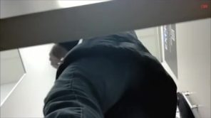 Amazing long-haired woman was taped on the spy camera
