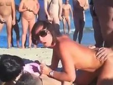 Beach Voyeur – two couples fuck on beach.