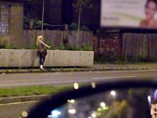 Breasty legal age teenager Lola Taylor engages in raunchy adventure with the driver