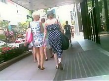 Couple of Chunny Chicks Get Their Skirts Blown