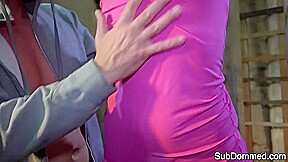 Gagged Blonde sub Gets Pussytoyed by Maledom – Submissed