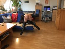 housewife Gabriele Kleid masturbating