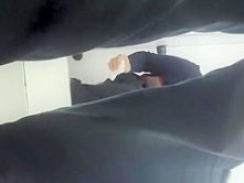 Japanese woman spied in public toilet pissing