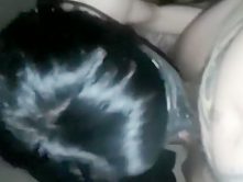 Masked Greek girlfriend sucking dick