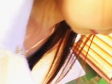 Naïve Japanese girl wants to help and exposes her tits to a spy cam