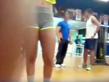 Nice fitness babe voyeur