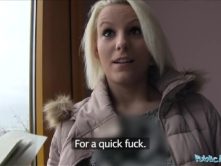 Public Agent Hot blonde Lucy Shine takes cash for sex
