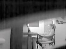 Security cams video with amateur masturbating