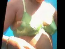 Some pretty breasts were recorded on the spy camera