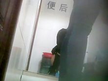 Two asian friends caught peeing