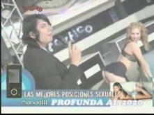 Up skirt video of hot models from Spanish television show