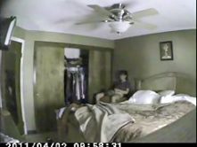 Voyeur sex video shows a couple shagging