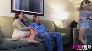 Babysitter fucked by randy husband and wife