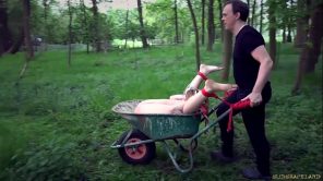 Extreme bdsm for young hogtied slaves fucked for disobedience