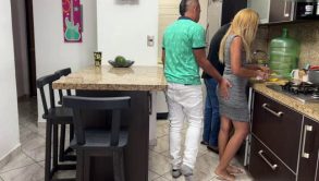 Wife fucked by her brother -in -law’s cock at the forefront of her fool who does not realize how whore her wife Ntori